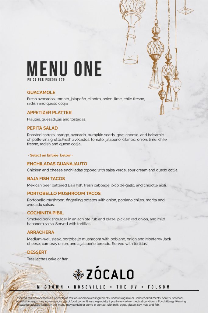 The Menu One - Banquet 6x9