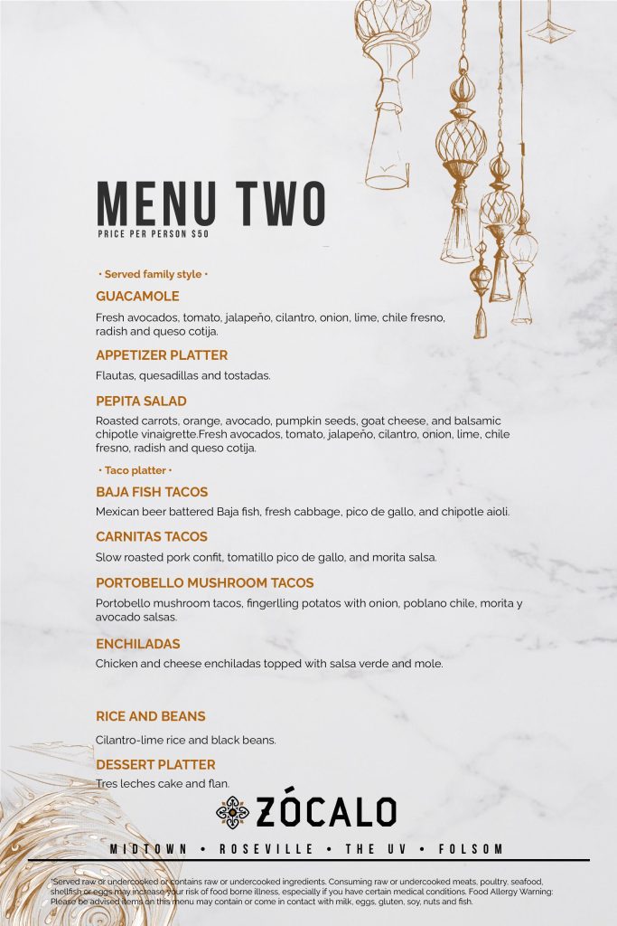 The Menu Two - Banquet 6x9